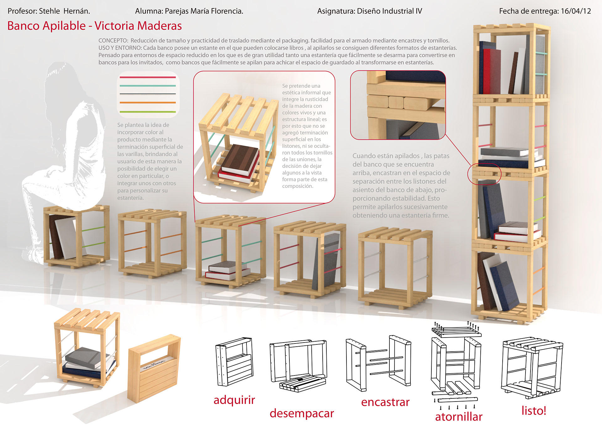 Ready to Assemble Stool