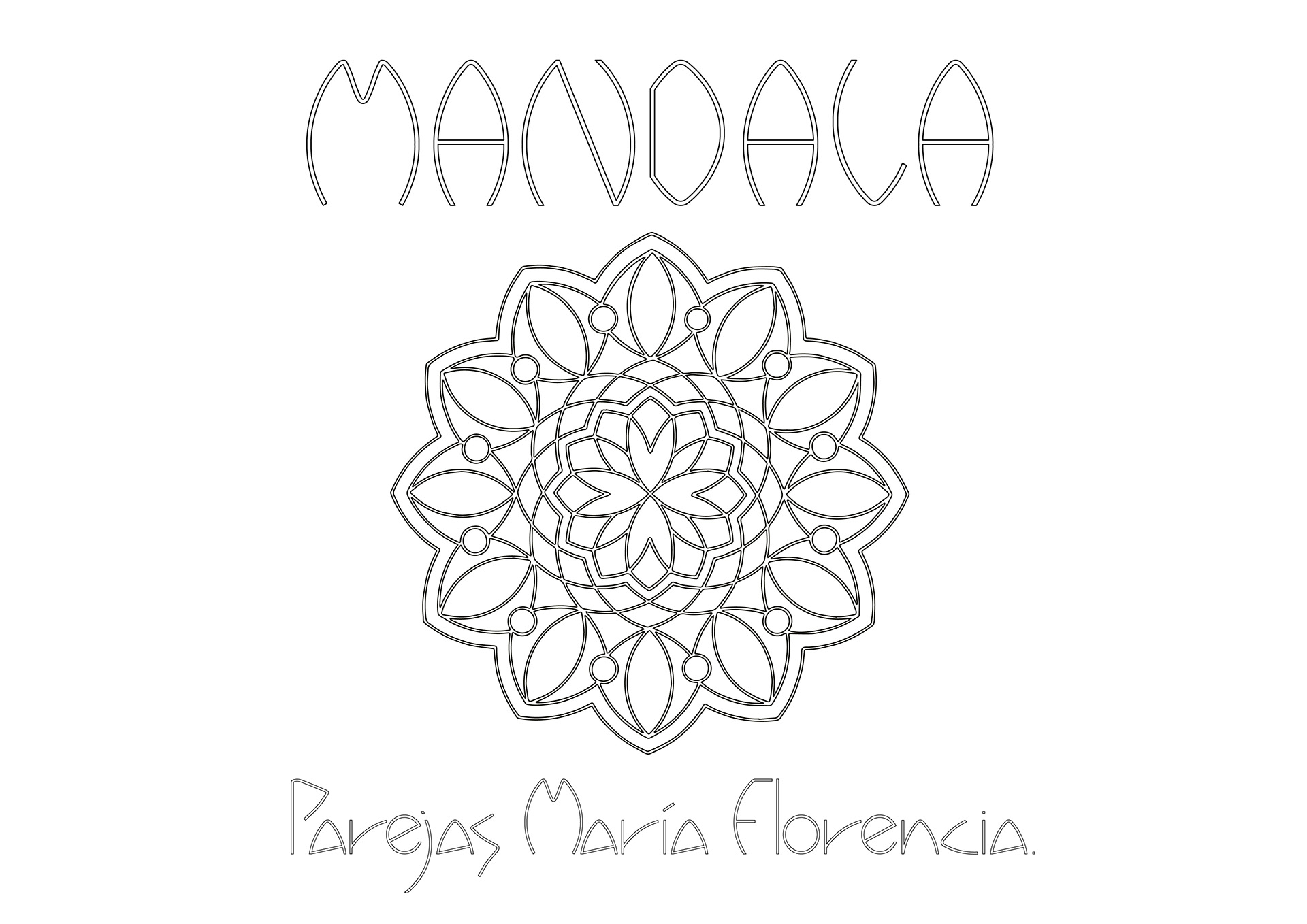 Type Design "Mandala"